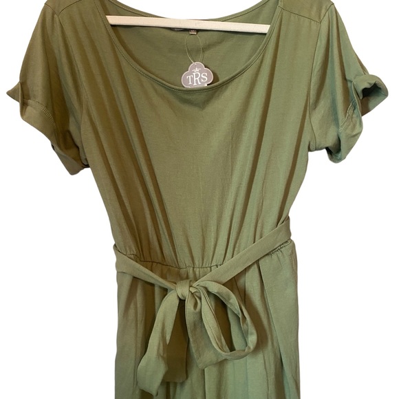 The Royal Standard Olive Green Cuffed Short Sleeve Tie Waist… - Picture 2 of 15